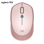 罗技（Logitech）M380无线蓝牙静音鼠标鹅卵石造型家用便携办公鼠标 茱萸粉