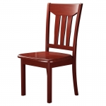 悦山 办公椅 W400*D400*H900 靠背椅 红棕色