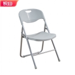 悦山 会议椅 490*570*805 喷塑钢架椅 折叠靠背椅
