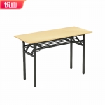 悦山 会议桌 1200*400*750 橡木色1.2米 可折叠写字桌