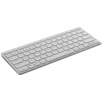 雷柏（Rapoo） E9050G 无线蓝牙键盘 办公键盘 超薄便携键盘 充电键盘 78键紧凑键盘 平板ipad键盘 白色