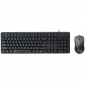雷柏（Rapoo） NX1800PRO有线键鼠套装黑色 办公键盘鼠标套装 电脑键盘 笔记本键盘