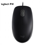 罗技（Logitech）M110 鼠标 有线鼠标 办公鼠标 轻音鼠标  黑色