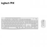 罗技（Logitech） MK295 无线键鼠套装全尺寸带无线2.4G接收器 白色
